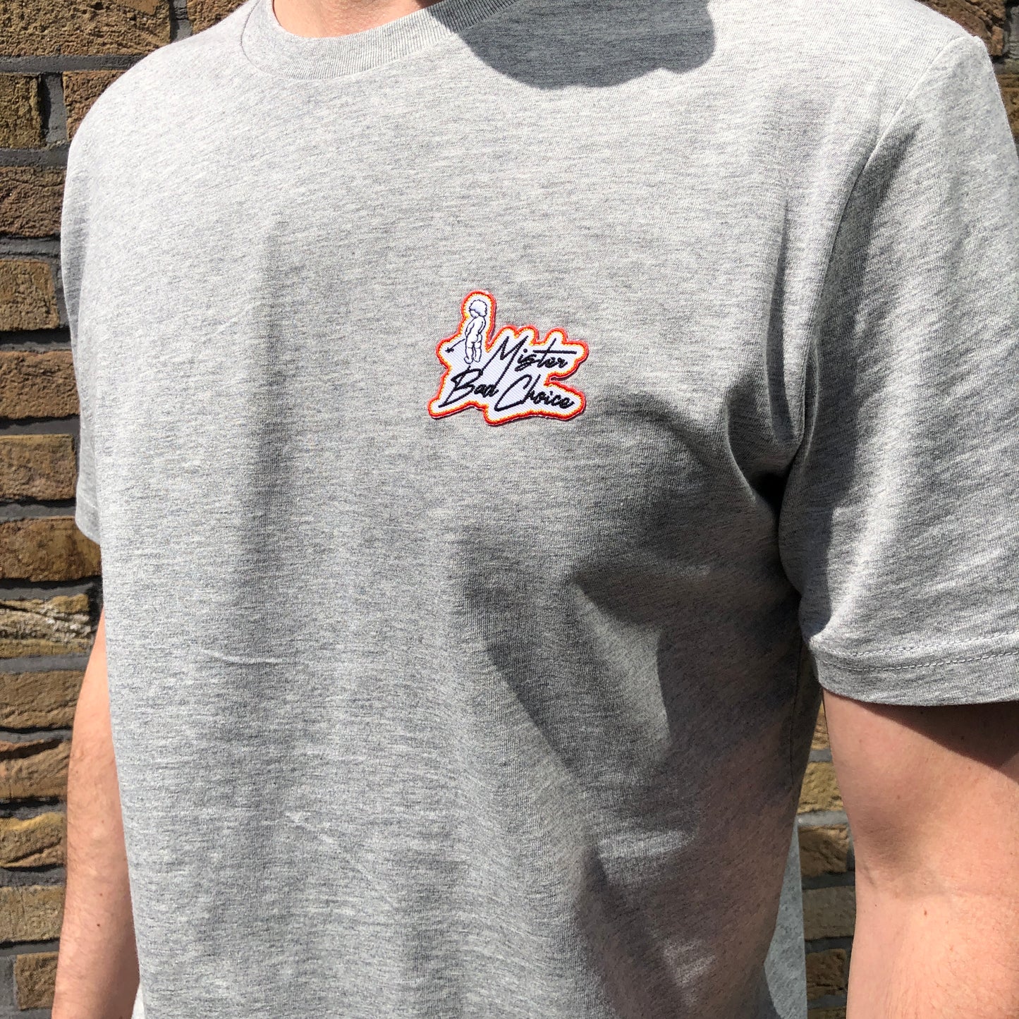 T-shirt Mister Bad Choice Gris chiné