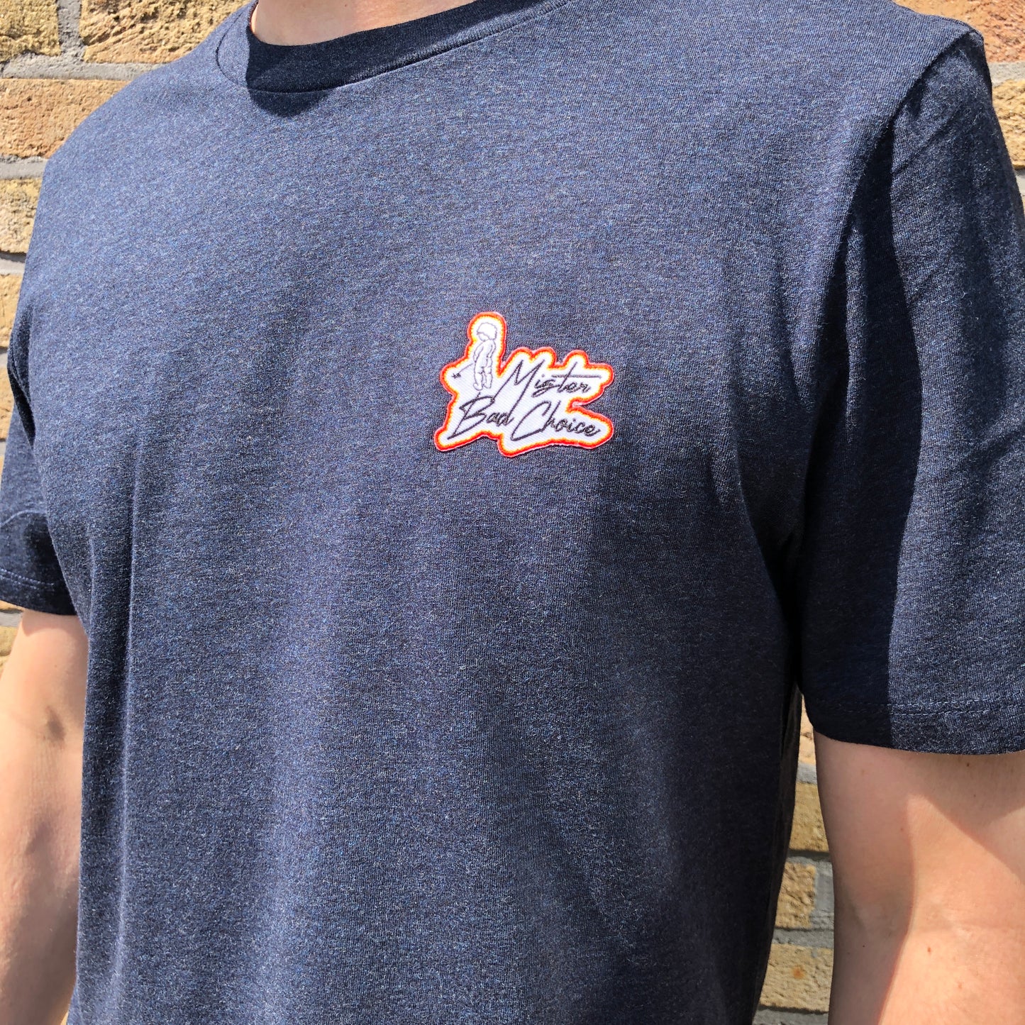 T-shirt Mister Bad Choice Bleu foncé chiné