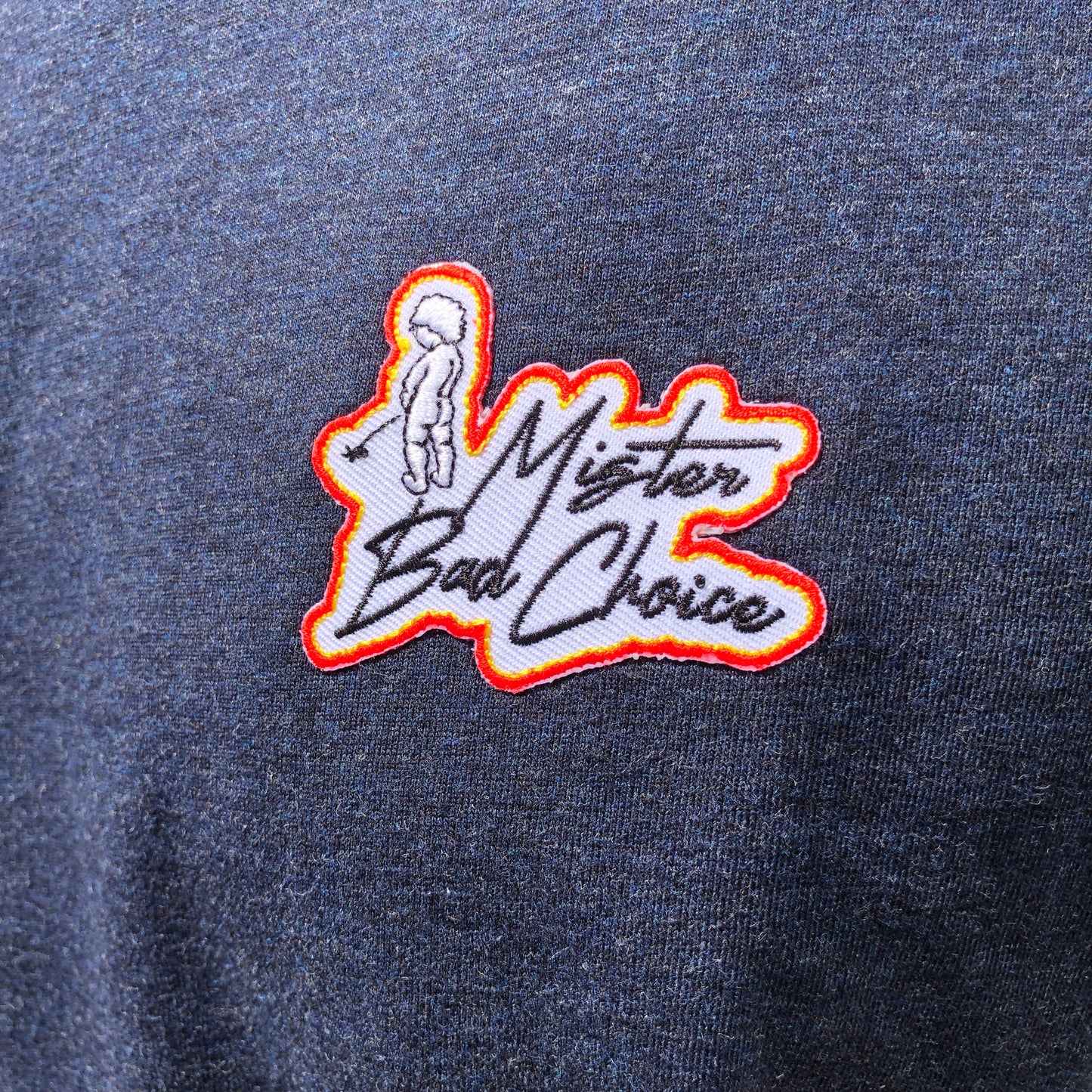 T-shirt Mister Bad Choice Bleu foncé chiné