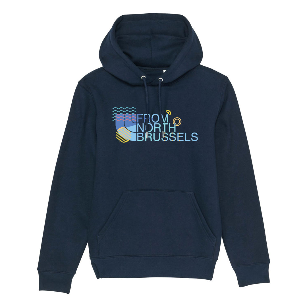 Sweat-shirt à capuche Unisexe "From North Brussels 2023"™ Bleu marine