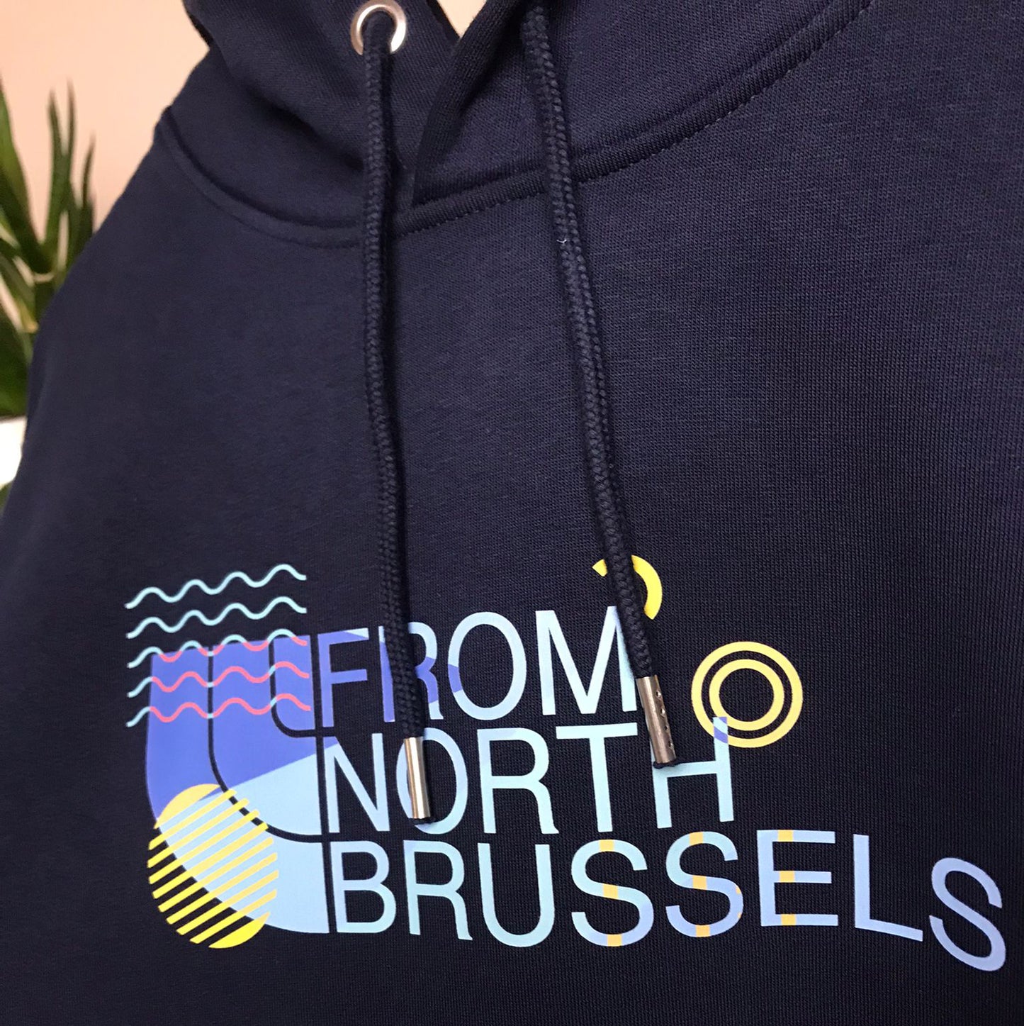 Sweat-shirt à capuche Unisexe "From North Brussels 2023"™ Bleu marine