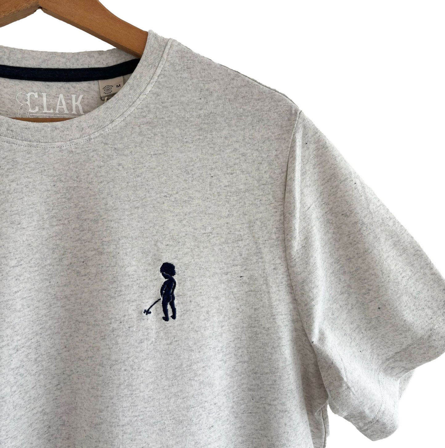 "Ketje"™ men's navy blue t-shirt - menta logo