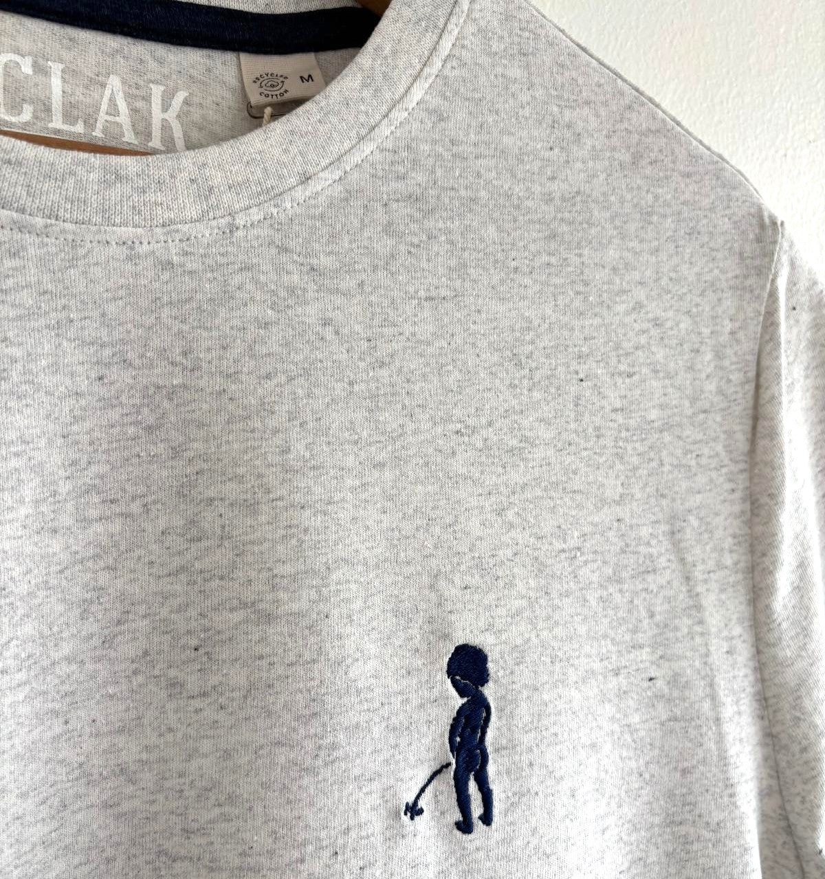 "Ketje"™ men's navy blue t-shirt - menta logo