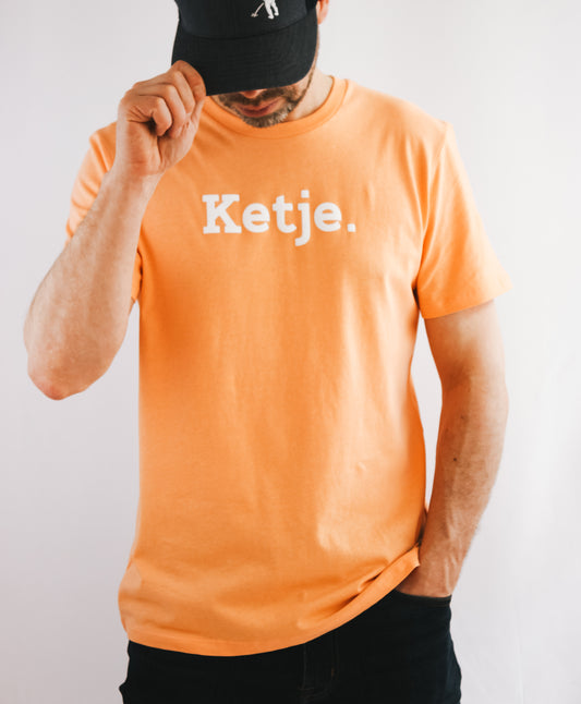 Men's t-shirt KETJE Orange / apricot