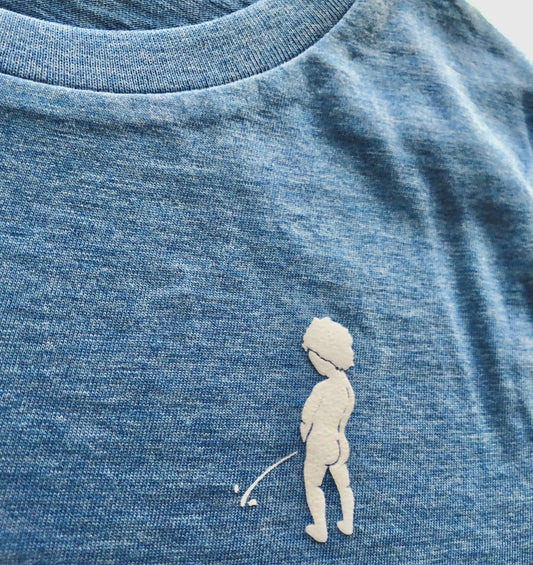 T-shirt enfant "Ketje"™ Bleu clair chiné