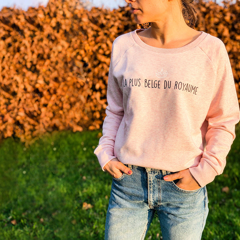 Sweat-shirt femme "La plus belge du royaume"